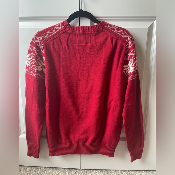 Original Weatherproof brand Red Fair Isle cotton sweater. Size M. - Picture 2 of 7